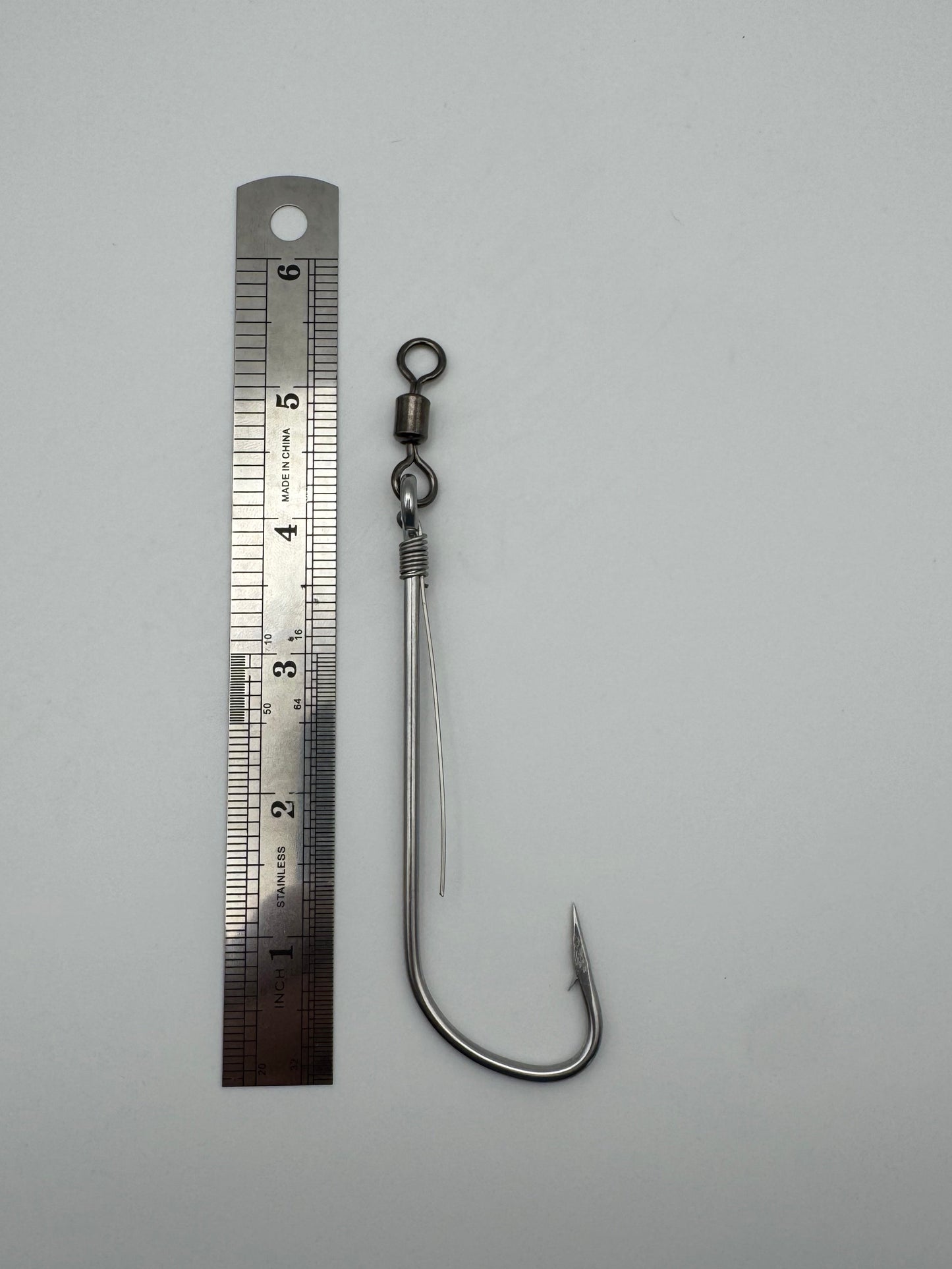 12/0 Ultimate Stainless Steel Strip Hook/ With Stainless Steel Wire/ 4 Pack